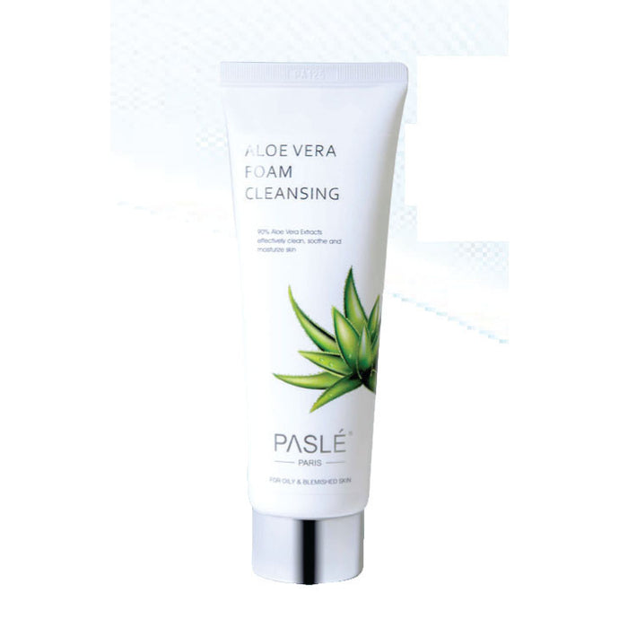 PASLÉ ALOEVERA CLEANSING FOAM - Aloe Vera Facial Cleanser For Oily Acne Skin